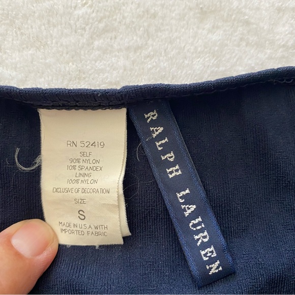 Vintage Ralph Loren navy blue bikini size small - Picture 7 of 10